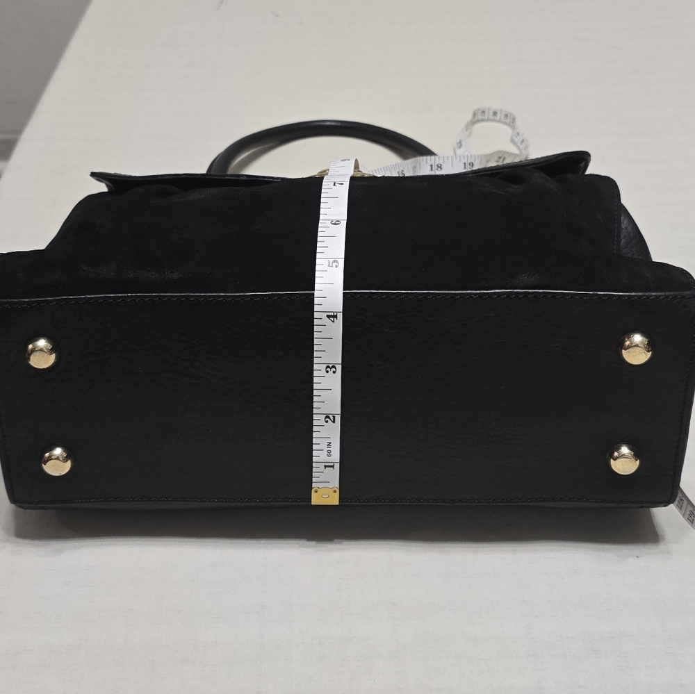 Marc Jacobs Black Suede Top-Handle Shoulder Bag - Picture 17 of 17